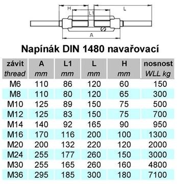 Kiristin DIN 1480 hitsattava M6, musta