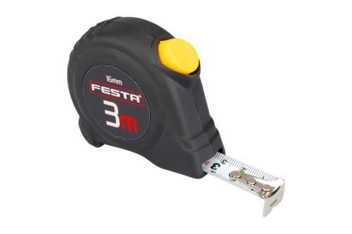 FESTA Käärittävä mitta Autolock 3mx16mm 11333.01