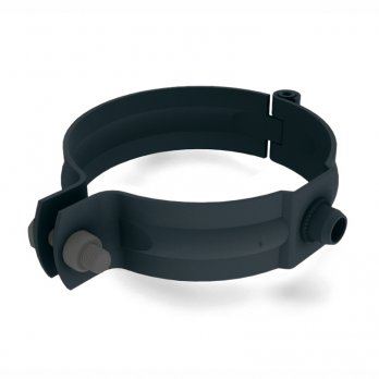 PREFA alumiininen syöksyputken kiinnike Ø 80 mm, Antrasiitti P10 RAL 7016