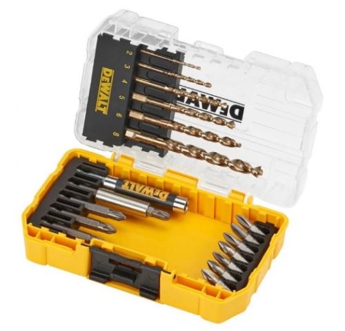 DeWalt 19-osainen Extreme 2 -metalliporasarja ja bittisarja DT70711
