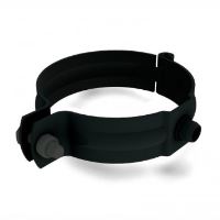 PREFA syöksykiinnike, alumiinia Ø 100 mm, Musta P10 RAL 9005