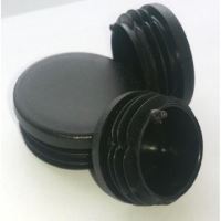 Pyöreä putken tulppa 25mm, musta / 20 kpl pakkaus