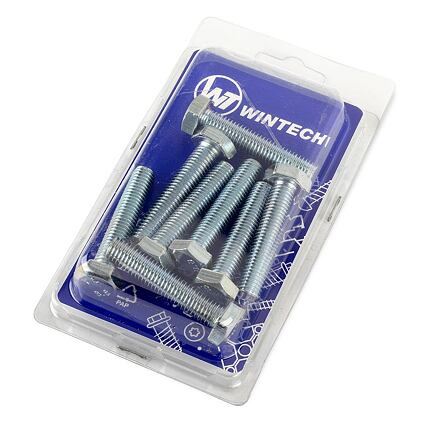 DIN 933 8.8 M10 x 50 ZB - kuusiokantapultti - Pakkaus 8 kpl