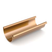 BRYZA Kouru, muovinen ränni Ø 125 mm, pituus 3M, Kupari RAL oma