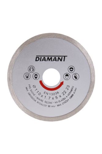 LEVIOR Timanttileikkuulaikka DIAMANT 110x1.7x22.2mm, umpinainen 21010.01