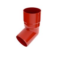 BRYZA Putkiston kulma 67° muovi Ø 63 mm, Punainen RAL 3011 BRYZA Putkiston kulma 67° muovi Ø 63 mm, Punainen RAL 3011