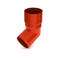 BRYZA Putkiston kulma 67° muovi Ø 63 mm, Tiilenpunainen RAL 8004 BRYZA Putkiston kulma 67° muovi Ø 63 mm, Tiilenpunainen RAL 8004