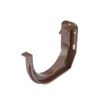 BRYZA PVC räystäskourukoukku rintamainen/etu Ø 75 mm, Ruskea RAL 8017