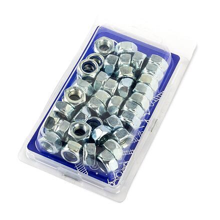 Itsevarmistuva mutteri DIN 985 luokka 8 M8 ZB - Pakkaus 50 kpl