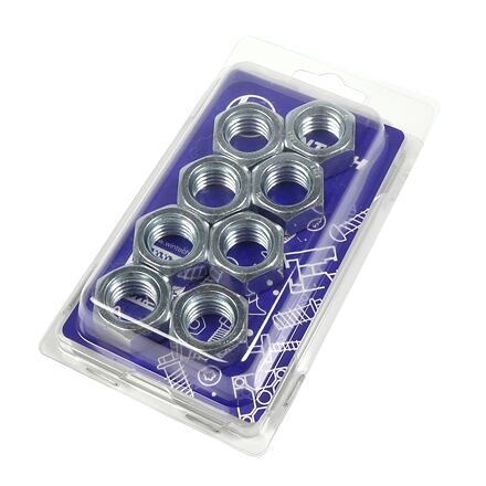 DIN 934 Mutter Kl. 8 Zn. (8) M16 ZB - kuusikulmainen, metrinen kierre, lujuus DIN 267 mukaan - Pakkaus 12 kpl