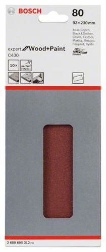 BOSCH hiomapaperi (10 kpl); 80 x 133 mm, 60 2608605279