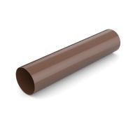 BRYZA Muovinen hattuputki ilman muhvia Ø 63 mm, pituus 3M, Ruskea RAL 8017