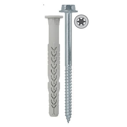 Friulsider X3+ruuvi 6HR Nyl/Pz 10x100 T40 - Pakkaus 50 kpl