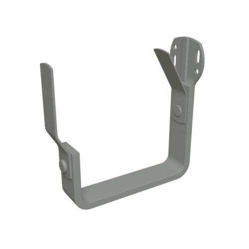 PREFA alumiininen lista-/etukourukoukku, leveys 86 mm, Vaaleanharmaa P10 RAL 7005
