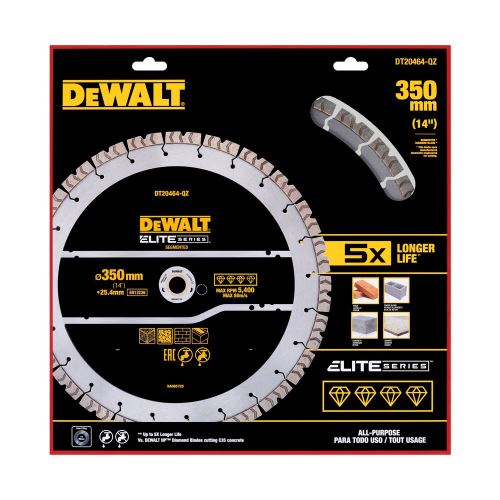 DeWALT Segmenttitimanttisahauslaikka, 350 mm DT20464